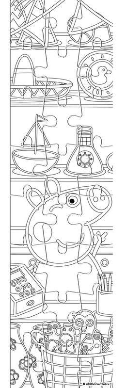 Пъзел 24 Ел. Пепа ПигРазмер На Пъзела 48Х13 С Възможност За Оцветявание На Гърба