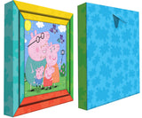 Пъзел 64 Ел. С Рамка За Стена Пепа Пиг Размер На Пъзела 27Х27С Възможност За Оцветявание На Гърба