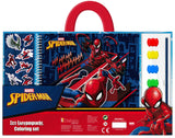 Оцветителен Комплект С Дръжка Стикери Скицник Със Спирала ЧеткиБоички И 20 Оцв. Страници Спайдермен35X22X2