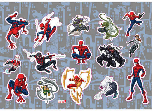 Рисувателен Блок A4 Със Спирала С Шаблони С ЛинияСтикери И Оцветителни Страници 40 Стр. 33Х23 СпайдерменДвулицев