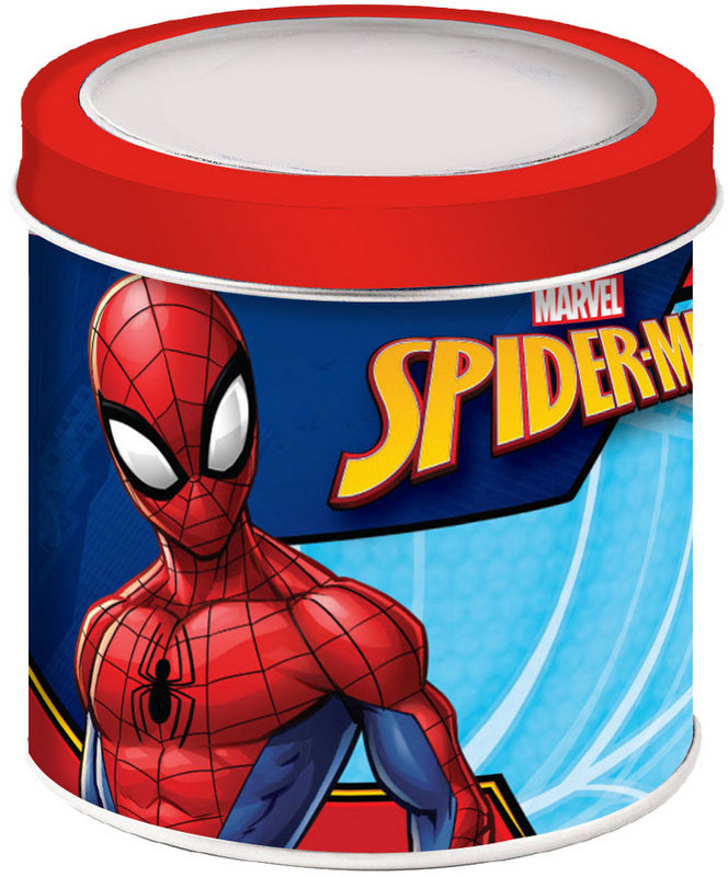 Часовник В Метална Кутия Със Силиконова Каишка АналоговСпайдермен