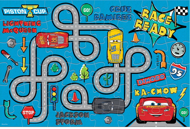 Пъзел 48 Ел С Огромни Елементи За Под 90Х60 Колите