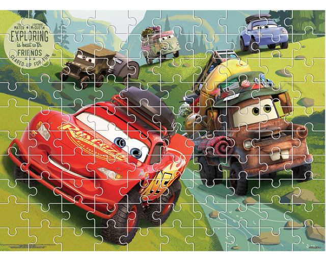 Пъзел 100 ЕлЕдри Елементи Колите С Възможност За Оцветявание На Гърба Размер На Пъзела 49Х36 Едри Елменти