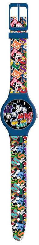 Часовник В Метална Кутия Със Силиконова Каишка АналоговМики Маус