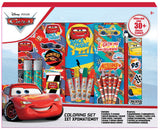 Оцветителен Комплект Куфарче С Дръжка 30 Ел. Моливи Лепила Гуми Пастели Маркери Стикери И Т.Н. Колите 37Х29Х3