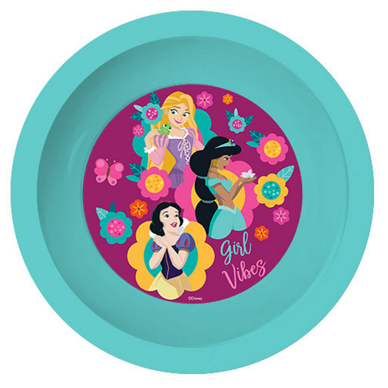 Комплект За Хранене С Чаша 10.5Х6.5 280 МлГоляма Чиния 21.5 См И МалкаЧиния 17 См Bpa Free Дисни Принцеси