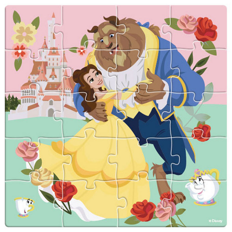 Пъзел Магнитен 60 Ел. Дисни Принцеси В Града 18Х18Х2 Съдържа 3 Пъзела По 20 Ел