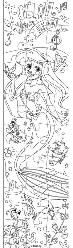 Пъзел 24 Ел. Дисни Принцеси Размер На Пъзела 48Х13 С Възможност За Оцветявание На Гърба