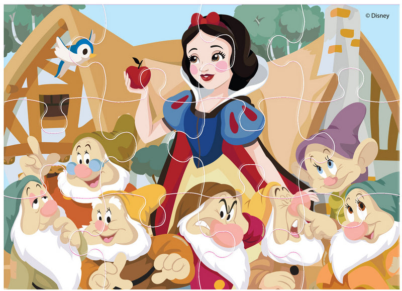 Пъзел 4 В 112Ел. 15 Ел. 20Ел. 24Ел. Дисни Принцеси 28Х28Х5 Размер На Пъзела 29Х21 Големи ЧастиС Възможност За Оцветявание На Гърба