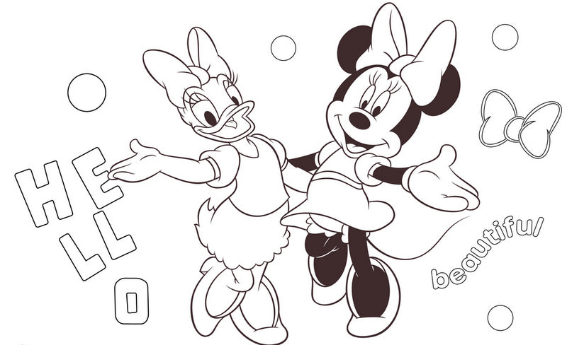 Рисувателен Блок А4 Със Спирала С Шаблони С ЛинияСтикери И Оцветителни Страници 40 Стр. 33Х23 Мини МаусДва Вида