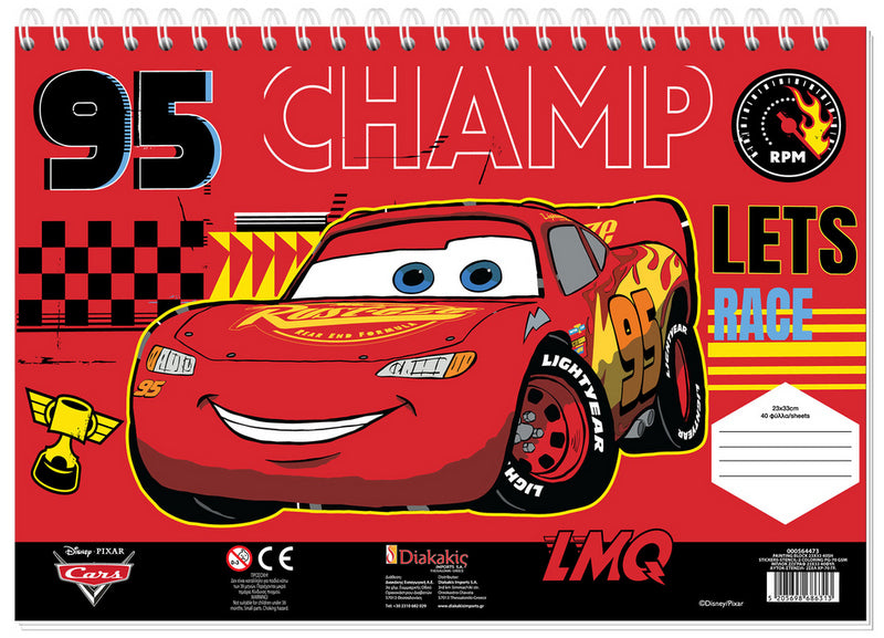 Рисувателен Блок А4 Със Спирала С Шаблони С ЛинияСтикери И Оцветителни Страници 40 Стр. 33Х23 КолитеДва Вида