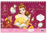 Рисувателен Блок Със Спирала С Шаблони С ЛинияСтикери И Оцветителни Страници 40 Стр. 33Х23 Дисни Принцеси Ариел Два Вида