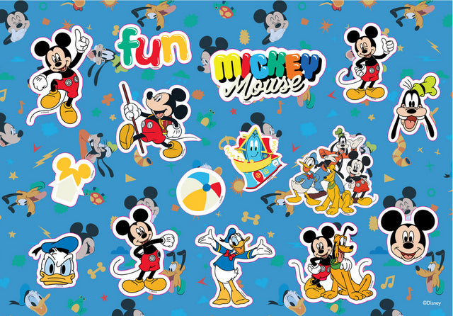 Рисувателен Блок А4 Със Спирала С Шаблони С ЛинияСтикери И Оцветителни Страници 40 Стр. 33Х23 Мики МаусДва Вида