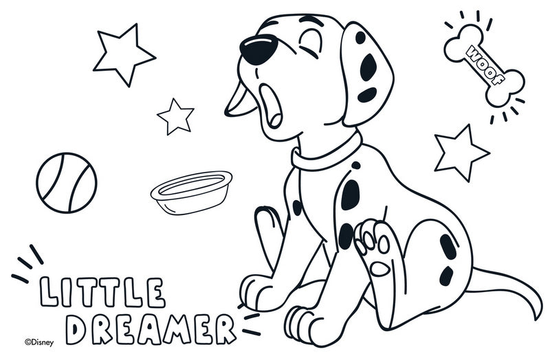 Рисувателен Блок А4 Със Спирала С Шаблони С ЛинияСтикери И Оцветителни Страници 40 Стр. 33Х23 101 ДалматинциДва Вида