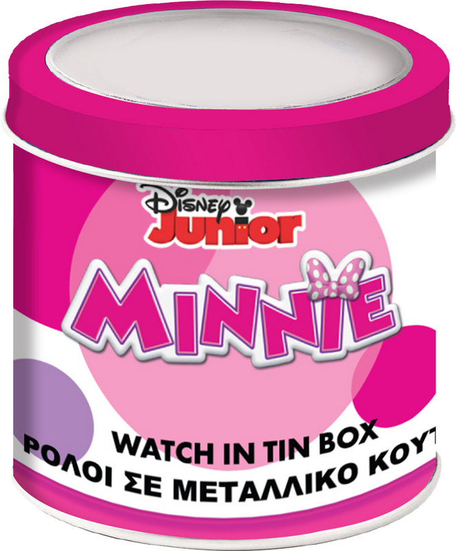 Часовник В Метална Кутия Със Силиконова Каишка АналоговМики Маус