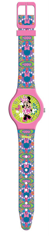 Часовник В Метална Кутия Със Силиконова Каишка АналоговМики Маус