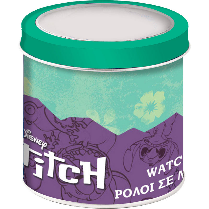 Часовник В Метална Кутия Със Силиконова Каишка АналоговЛило И Стич