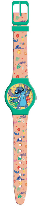 Часовник В Метална Кутия Със Силиконова Каишка АналоговЛило И Стич