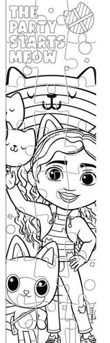 Пъзел 24 Ел. Къщата За Кукли На Габи Размер На Пъзела 48Х13 С Възможност За Оцветявание На Гърба