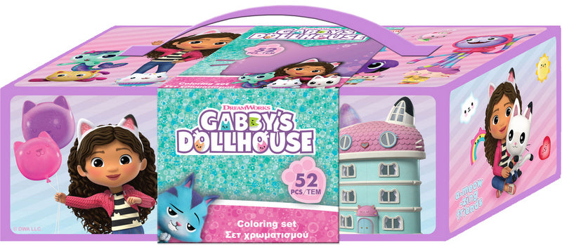 Триетажно Куфарче На Къщата За Кукли На ГабиС Всичко Необходимо За Оцветяване 27Х14Х9