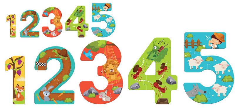 Пъзел Числата От 1-5