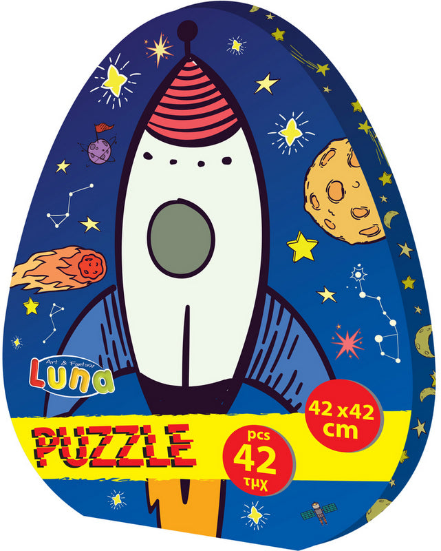 Пъзел 42 Ел С Овална Форма Ракета Размер На Пъзела 42Х42 С Хл Ел.