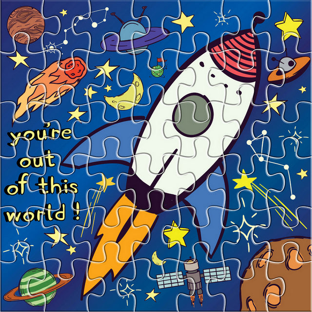 Пъзел 42 Ел С Овална Форма Ракета Размер На Пъзела 42Х42 С Хл Ел.