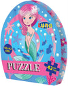 Puzzle 42 El cu cutie ovală Sirenă cu puzzle dimensiune 42x42 cu Chl El.