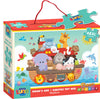 Puzzle 48 El cu elemente uriașe pentru podea 90x60 Arca lui Noe