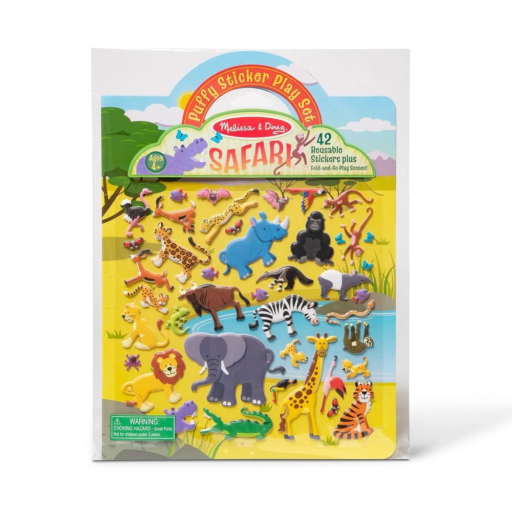 Игрален Комплект Puffy Sticker Сафари Melissa&Doug