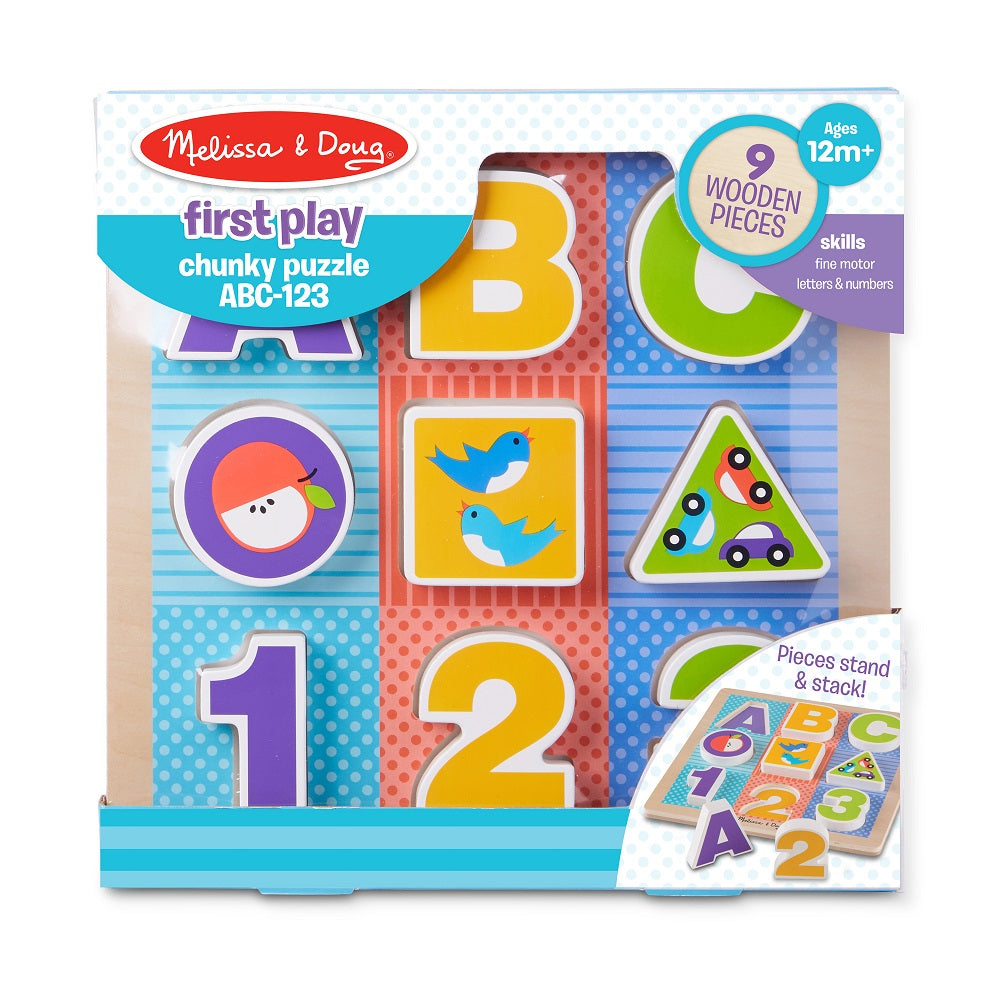 Melissa & Doug ABC fatábla puzzle