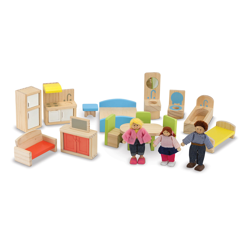 Дървена Къща С Обзавеждане Melissa&Doug