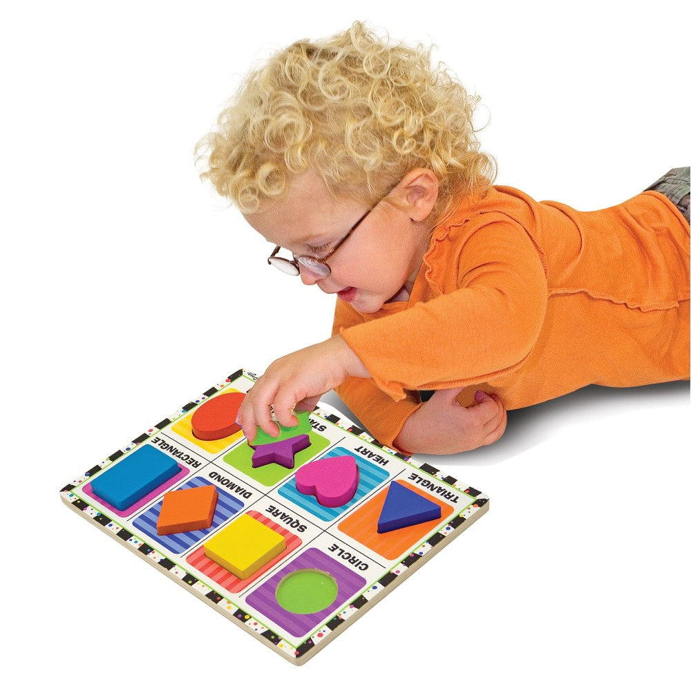 Puzzle din lemn cu figurine colorate