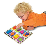 Puzzle din lemn cu figurine colorate