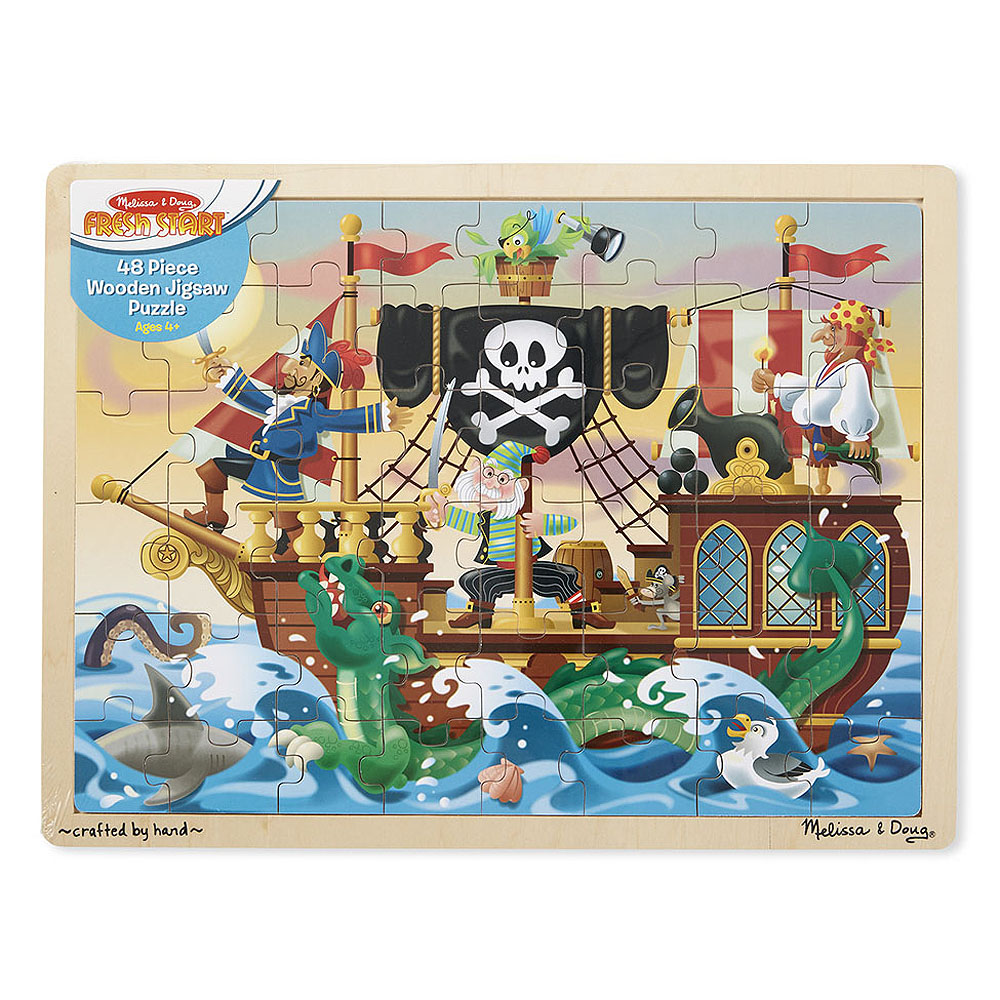 Дървен Пъзел Пирати 48 Ч. Melissa&Doug