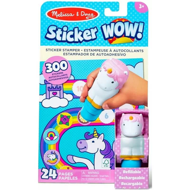 Wow matrica! Matrica + matricák + könyv Unicorn Melissa&Doug