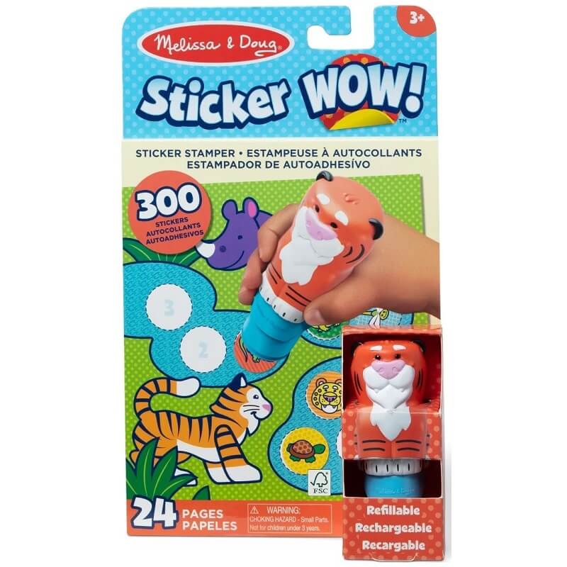Wow matrica! Melissa & Doug Tiger matricás könyv