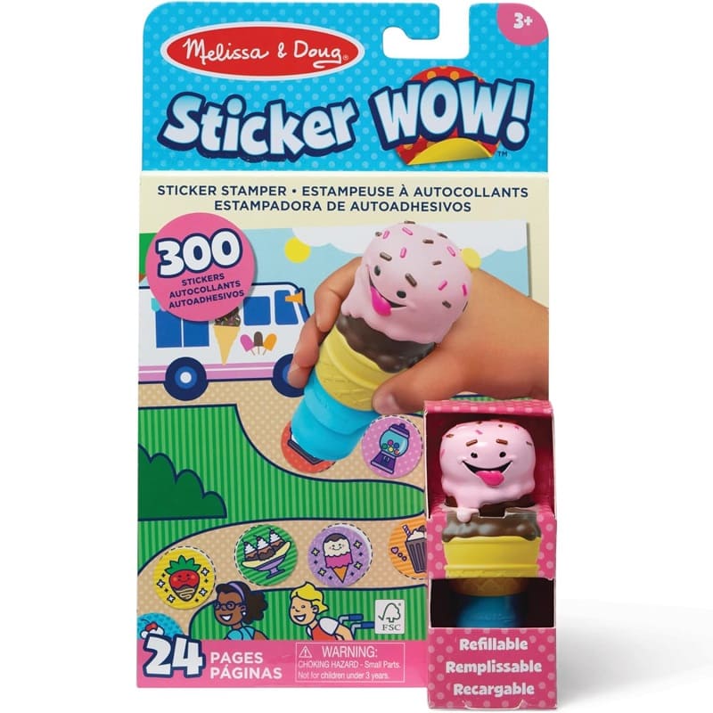 Stiker Wow! Стик+стикери+книжка Ice Cream Melissa&Doug