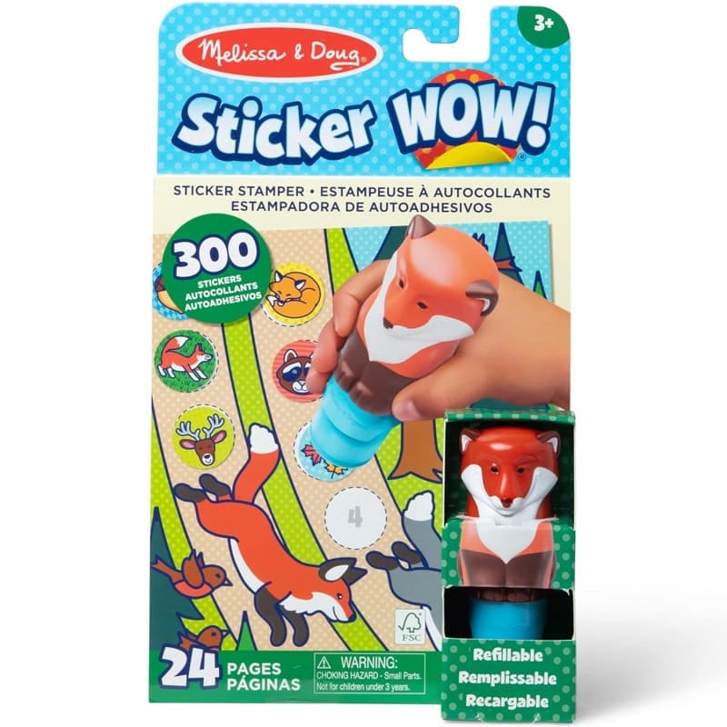 Stiker Wow! Стик Със Стикери+книжка Fox Melissa&Doug