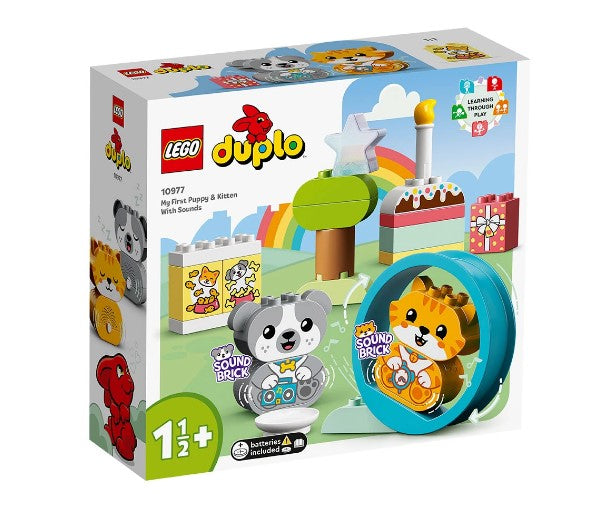 Lego® Duplo® My First 10977 - Моите Първи Кученце И Котенце – Със Звук