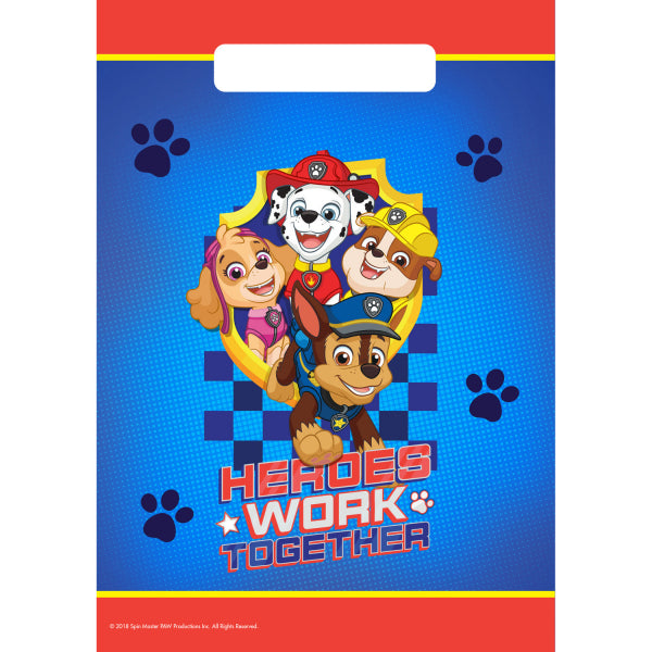 Торбички Pvc Paw Patrol 23,4 X 16,2 См Amscan