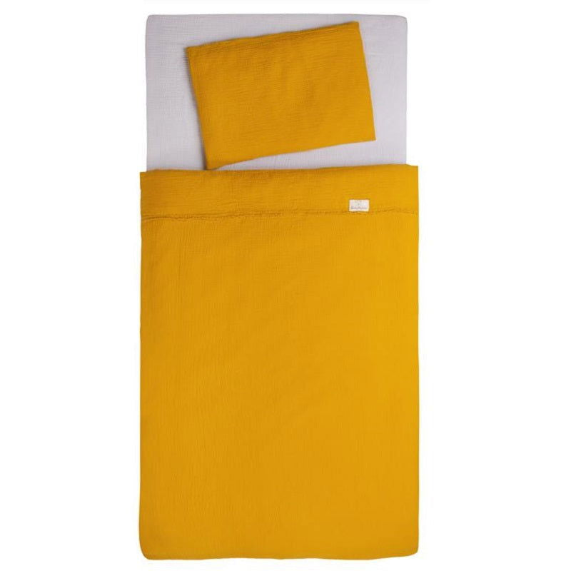 0073 Спален Комплект Muslin Горчица 3 Части - Спални Комплекти - Baby Matex - BebeMama