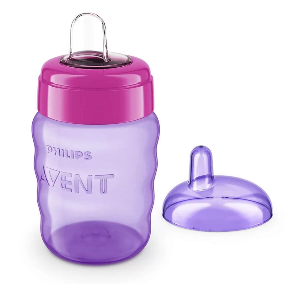 Чаша За Лесен Преход Без Дръжки 9м+, 260 Мл, Розова Scf553 03 Philips Avent