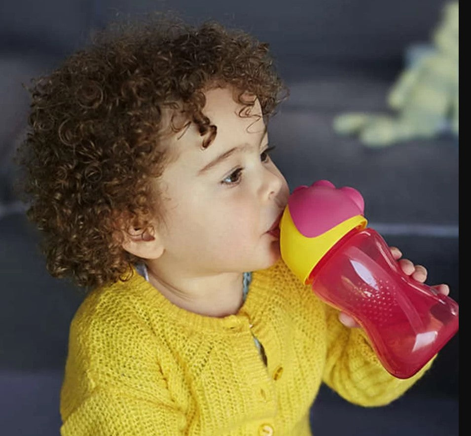 Philips Avent szívószálas itatópohár 300 ml, 12hó+, rózsaszín SCF798/02