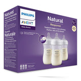 Biberoane Philips Avent Natural Response 3.0, 260 ml, 3 buc., 1M+