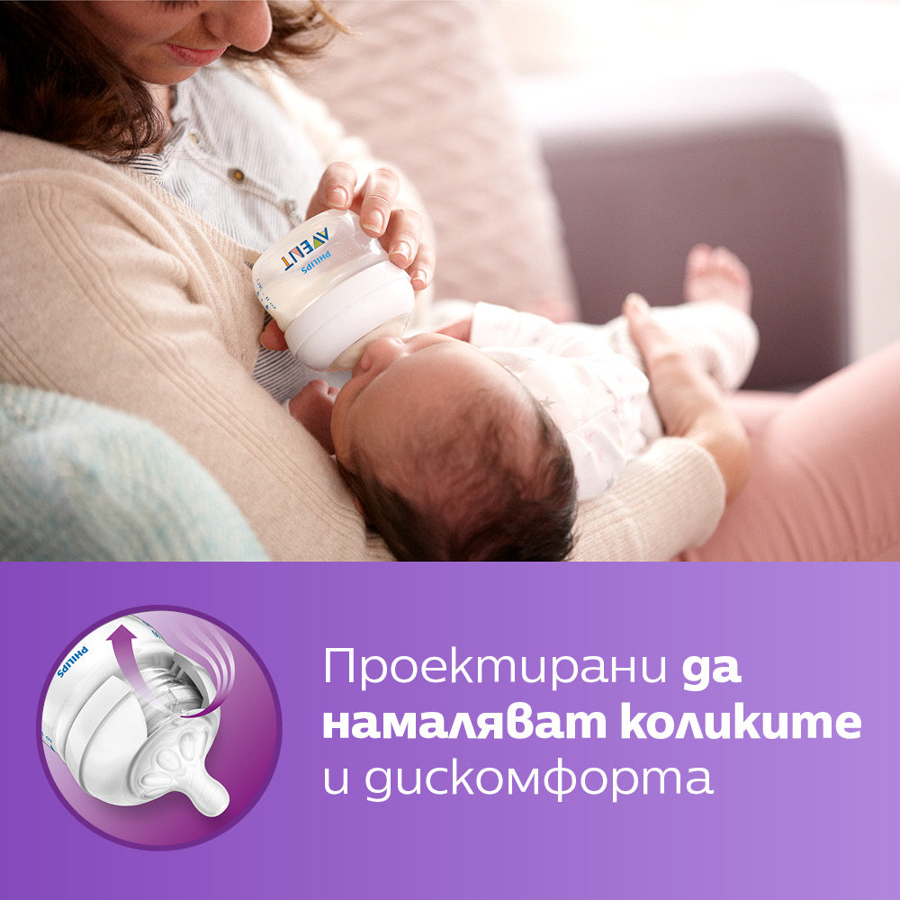 Биберони Natural Първи За Новородено 0м Philips Avent