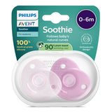 Залъгалки Soothie 0 6м, Розови Philips Avent