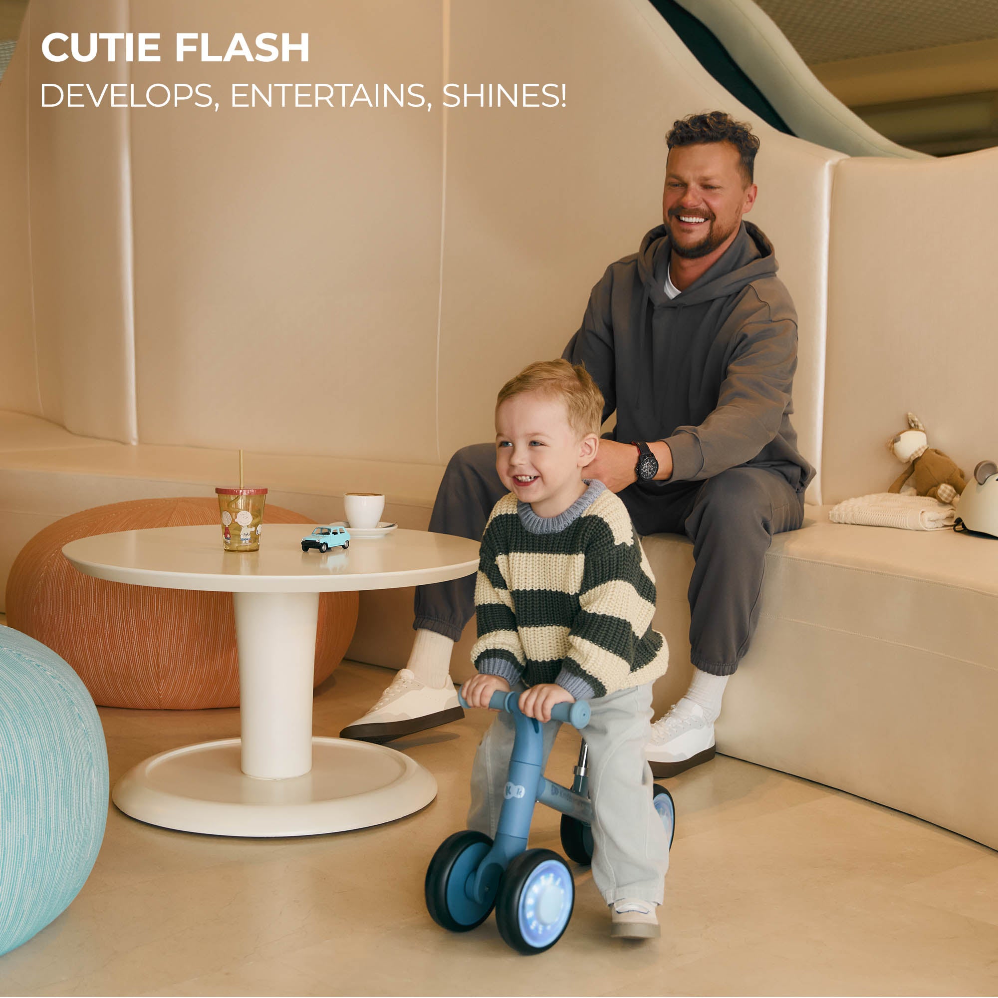 Cutie Flash Колело За Баланс Blue Kinderkraft