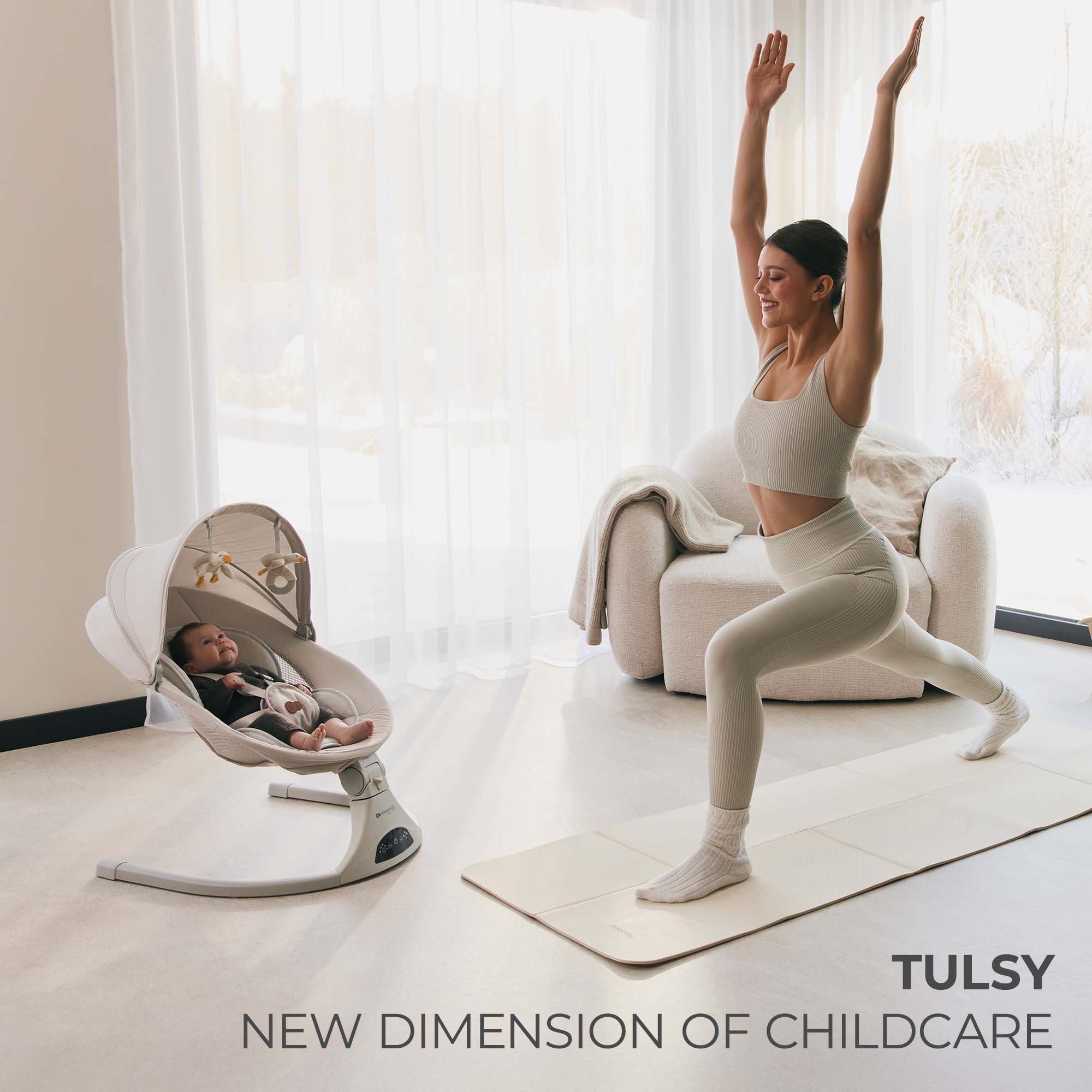 Tulsy Шезлонг Grey Kinderkraft