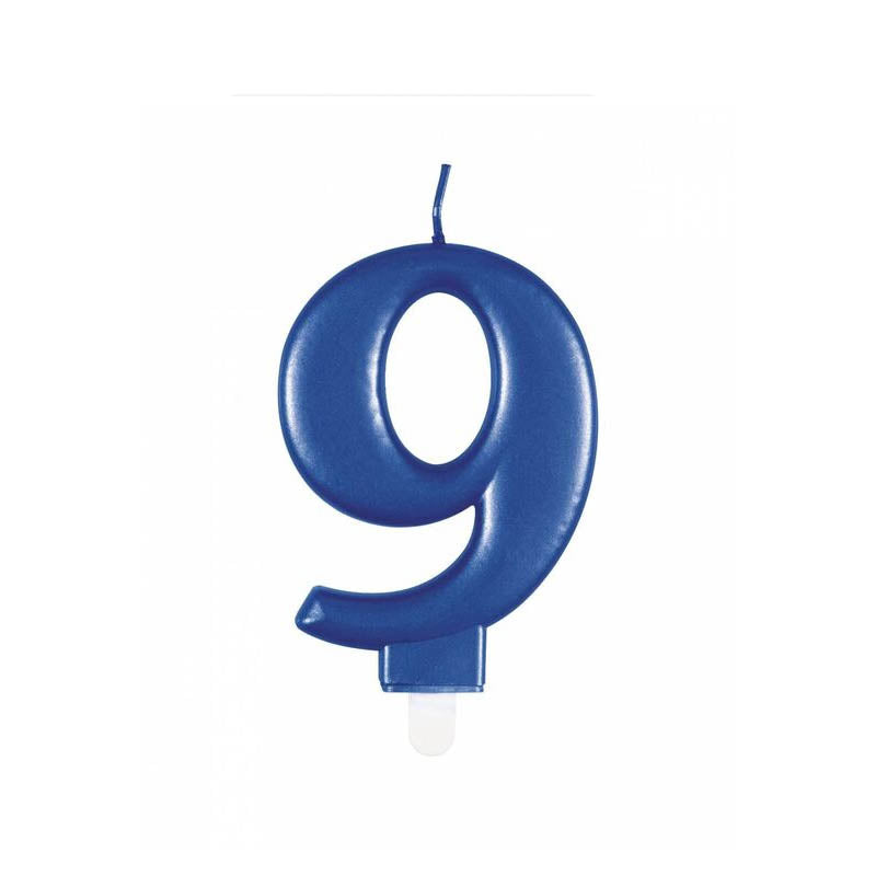 Свещ За Рожден Ден №9 Blue Unique